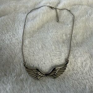 Silver Wing Pendant Necklace
